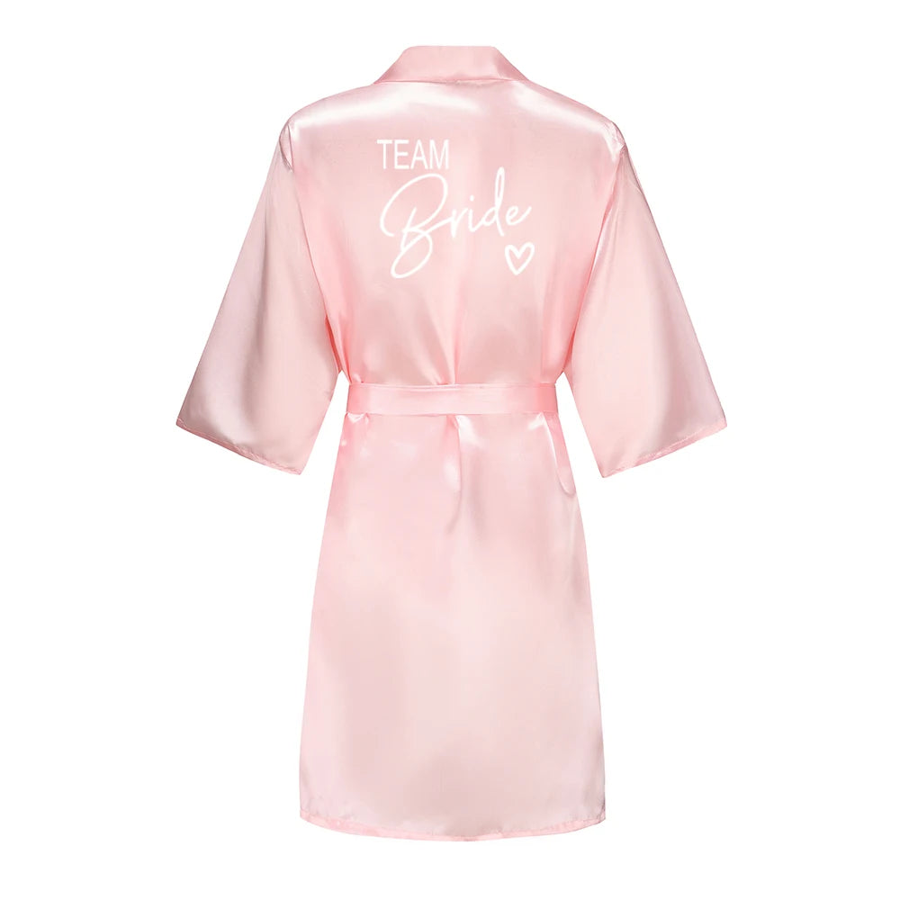 Kimono Satin Robes for the Wedding Party