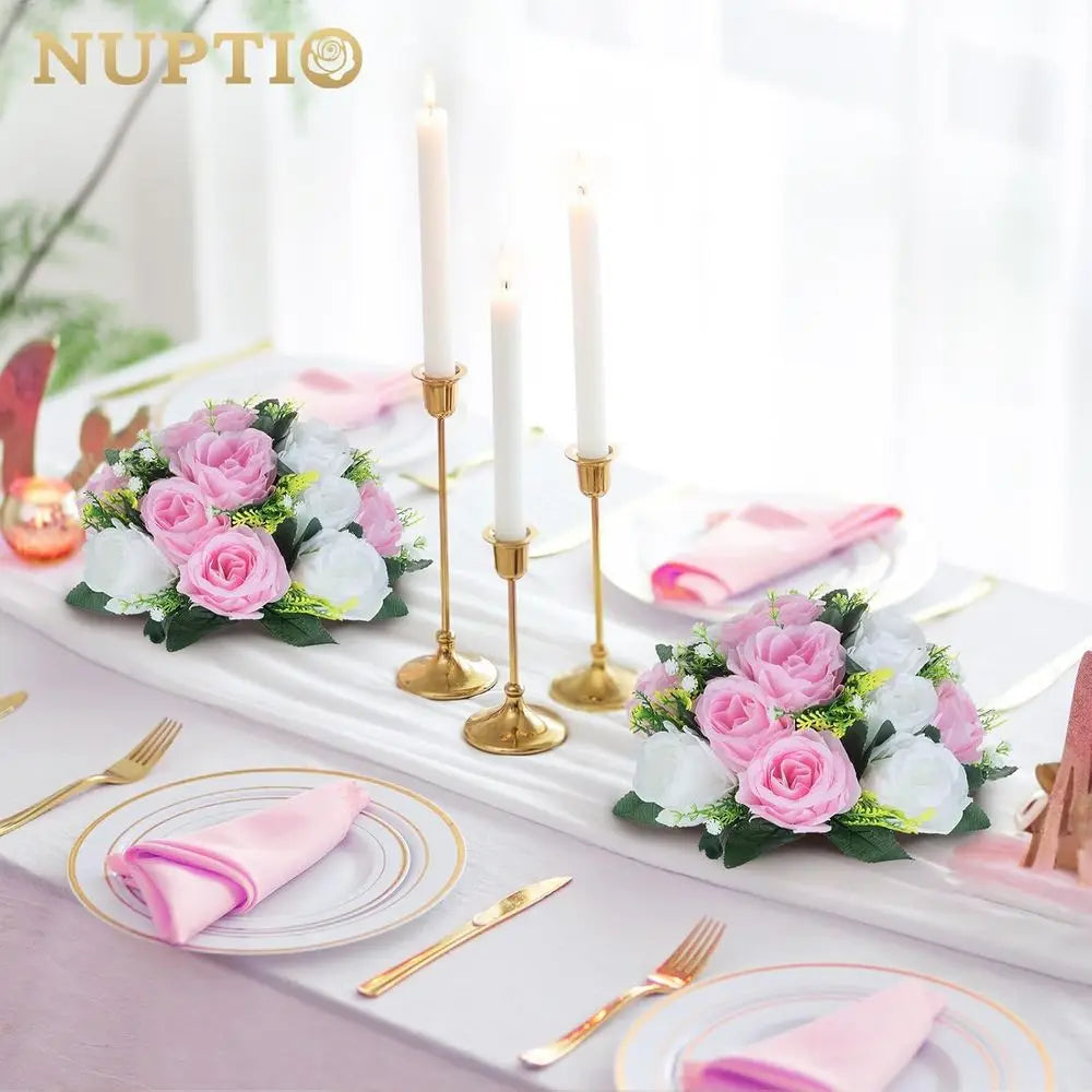 Romantic Rose Flower Ball Event Table Decor