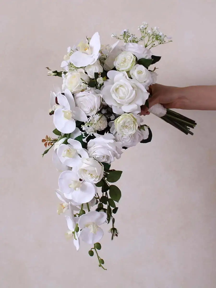 Cascading Silk Bridal Bouquet