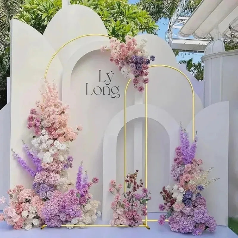 Gold Wedding Arch Stand Event Backdrop Frame