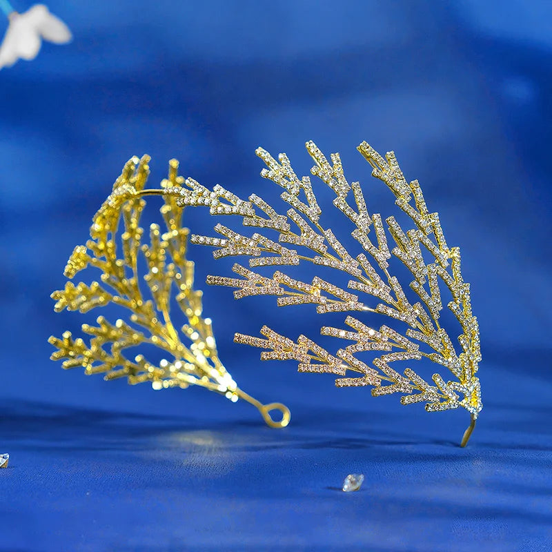 Silver Crystal Bridal Crown