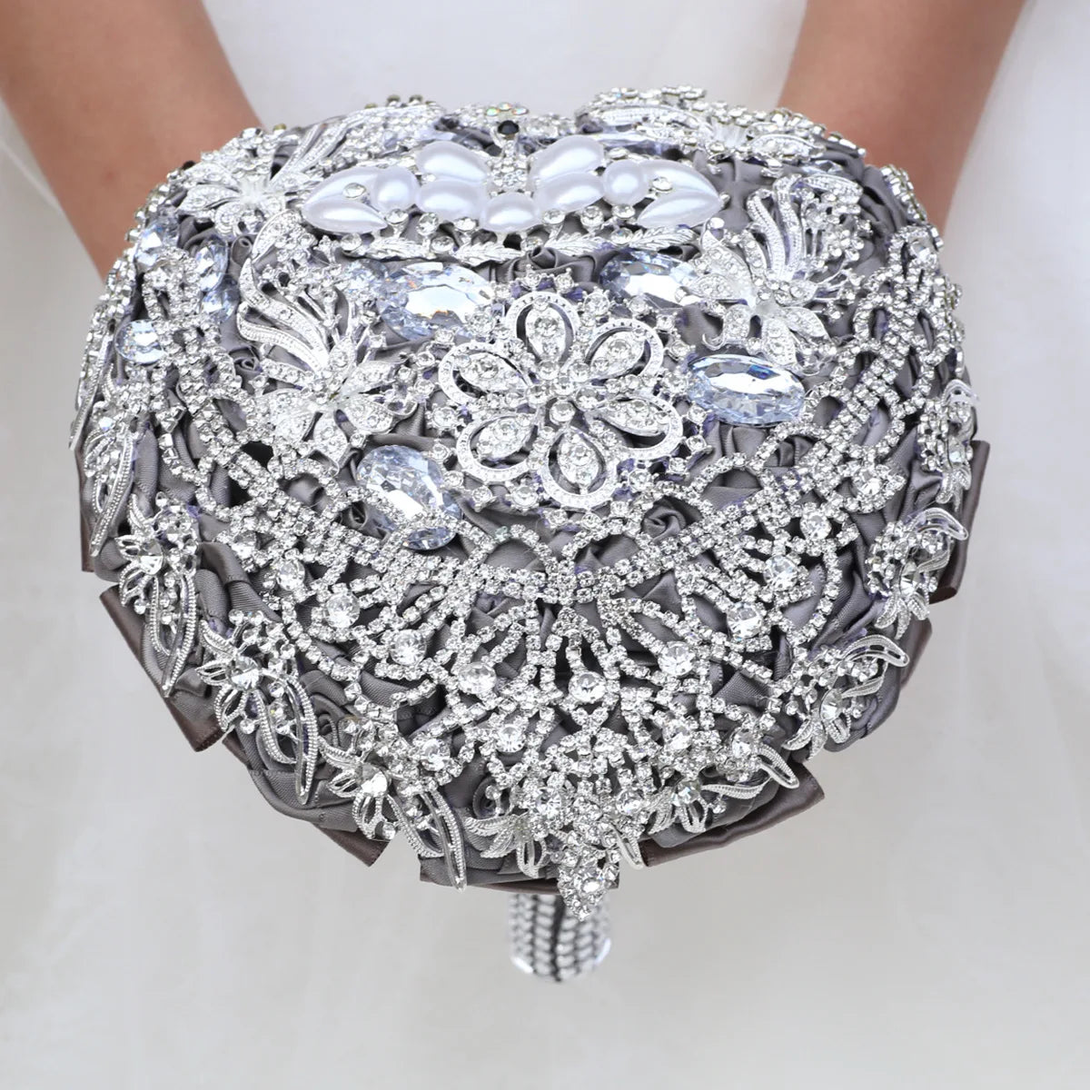 Heart Shape Brooch Bridal Bouquet