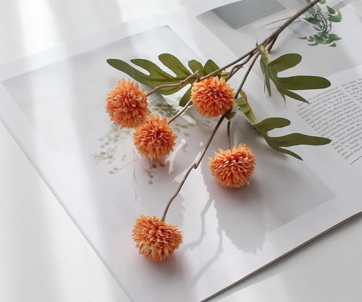 Autumn Dandelion Decorative Flower Stem