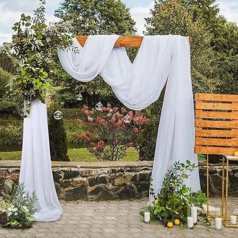 Wedding Arch Drape Chiffon Fabric Draping Curtain Drapery Wedding Stag