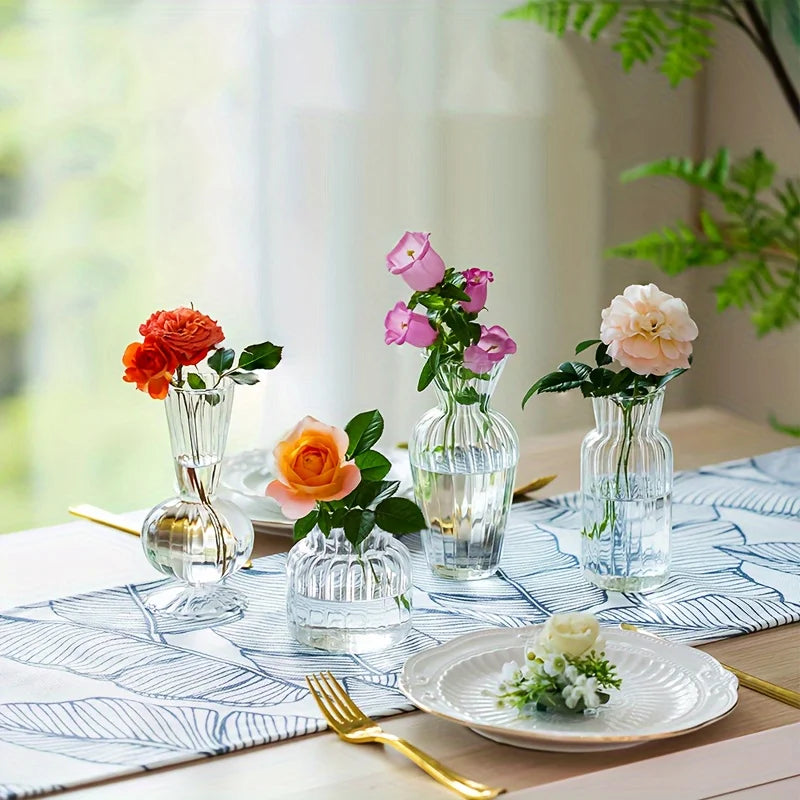Elegant Mini Glass Vase Centerpiece Decoration