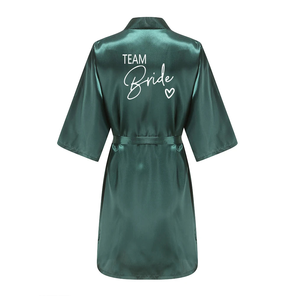 Kimono Satin Robes for the Wedding Party
