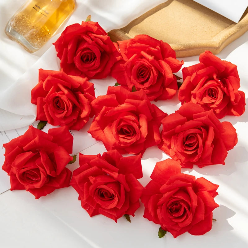 Silk Rose Heads