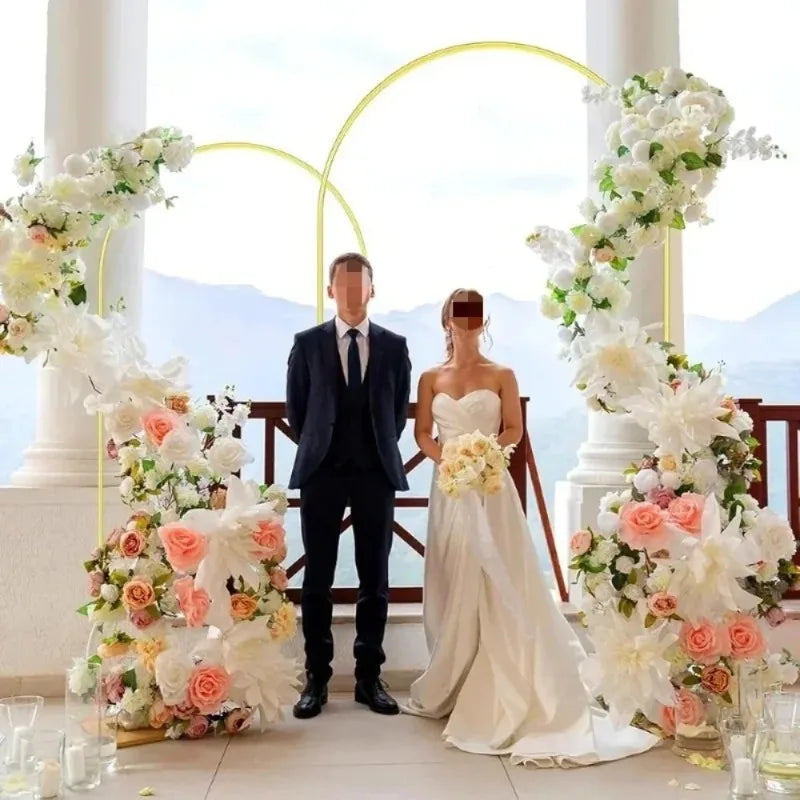 Gold Wedding Arch Stand Event Backdrop Frame