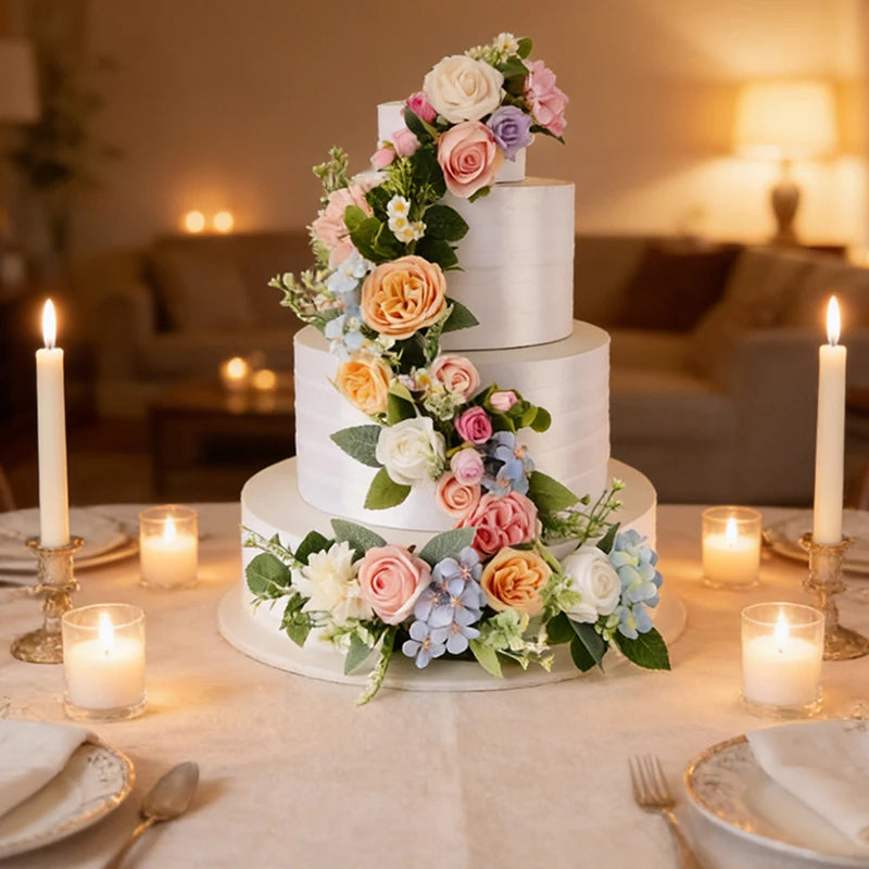Floral Wedding Cake Topper