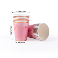Bachelorette Party pink Bride To Be Party Disposable Tableware Plates Napkins Bridal Shower Gift Wedding Decoration hen party