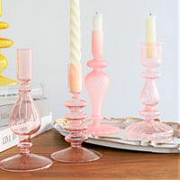 Pink Wedding Table Centerpieces Candle Holder Wedding Decoration Flower Vase Home Decoration Accessories Vases Room Decor
