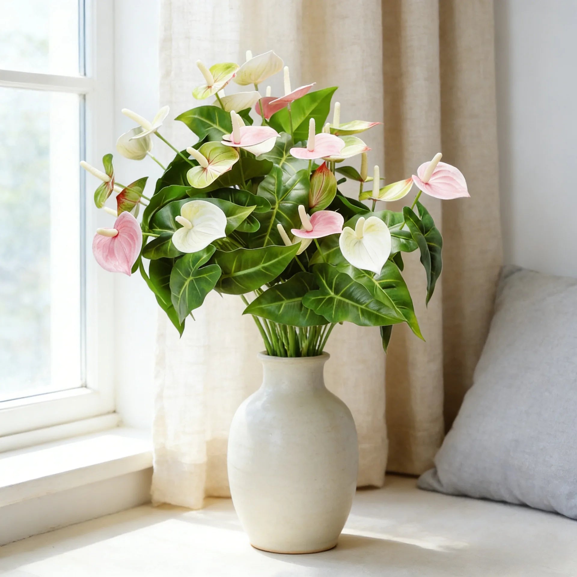 Artificial Anthurium Peace Lily Stem