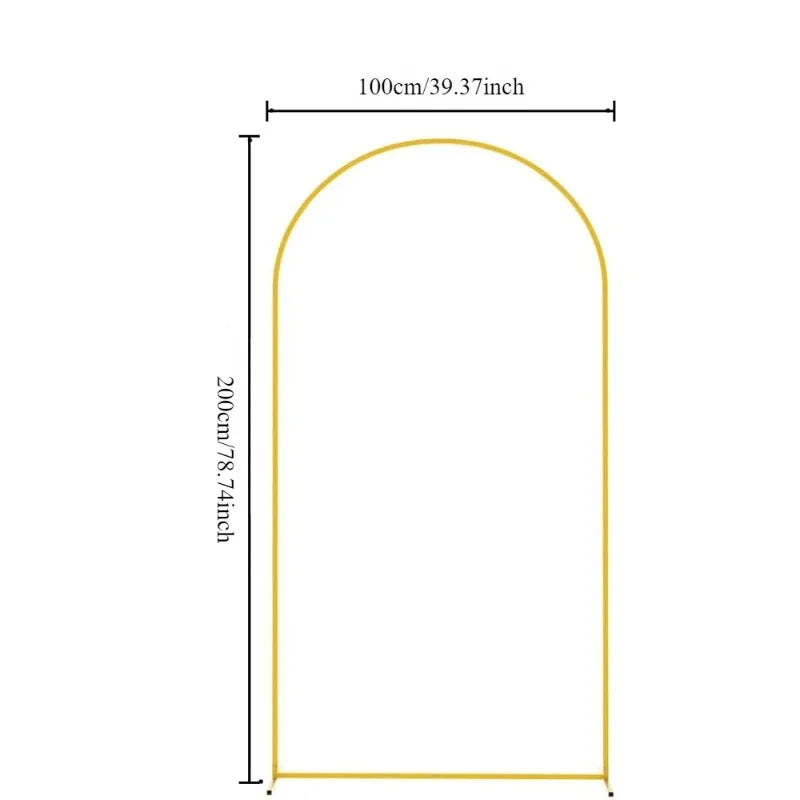 Gold Wedding Arch Stand Event Backdrop Frame