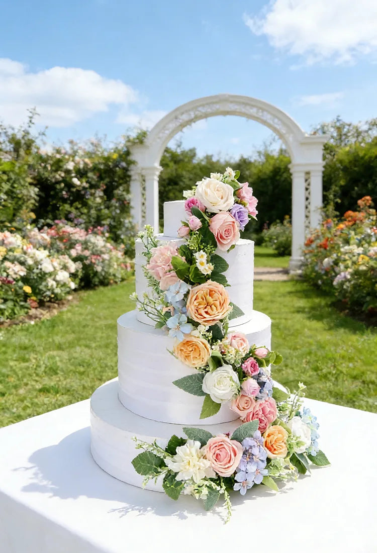 Floral Wedding Cake Topper