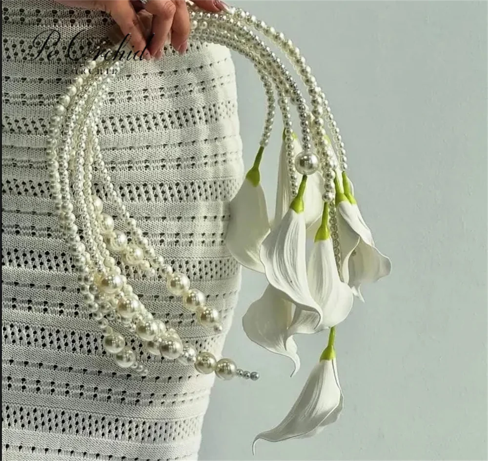 Pearl Hoop Calla Lily Bouquet