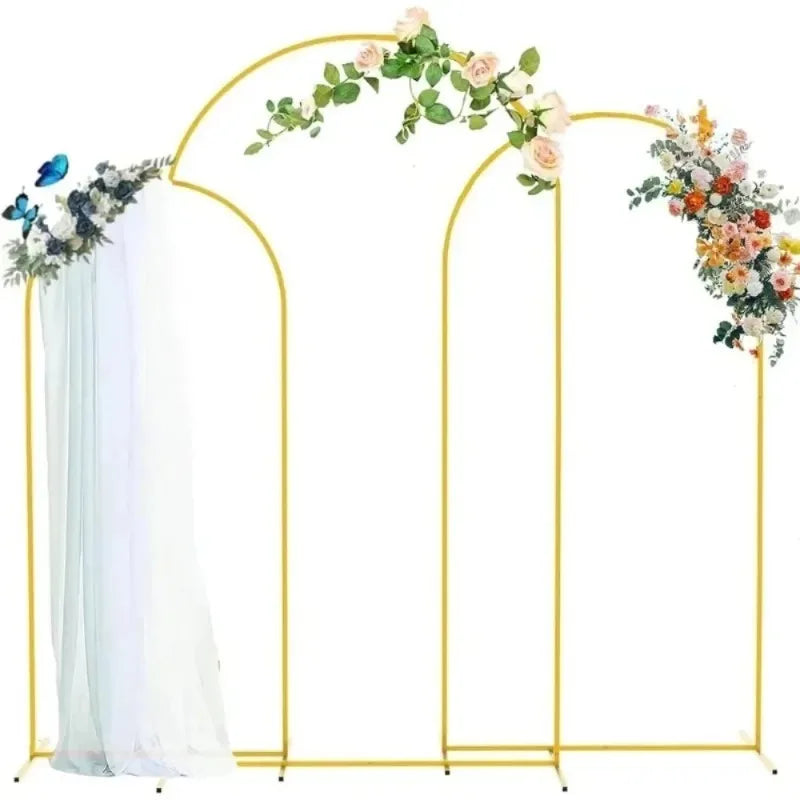 Gold Wedding Arch Stand Event Backdrop Frame