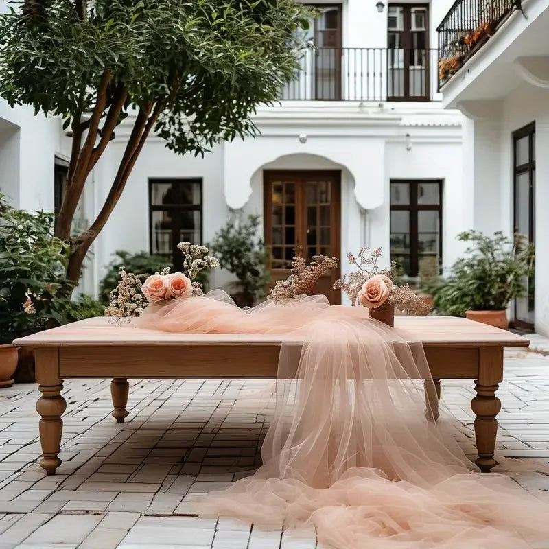 Soft Mesh Tulle Fabric for Event Decoration