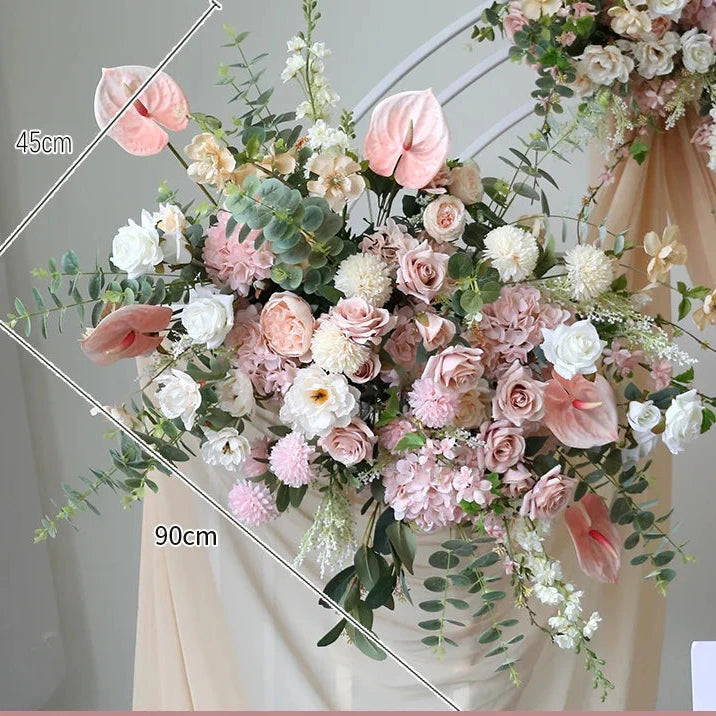 Vintage Pink Floral Arrangement for Wedding and Home Décor