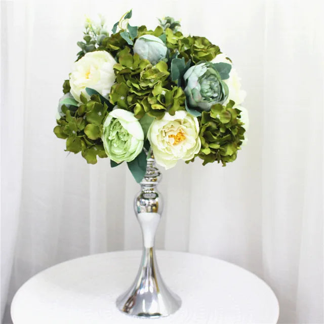 Silk Floral Ball Centerpieces — 35cm, 45cm & 50cm, Multiple Colors and Designs