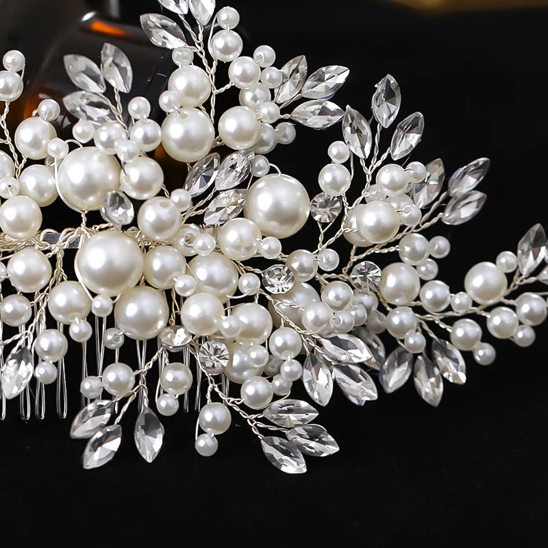 Pearl & Crystal Bridal Hair Comb
