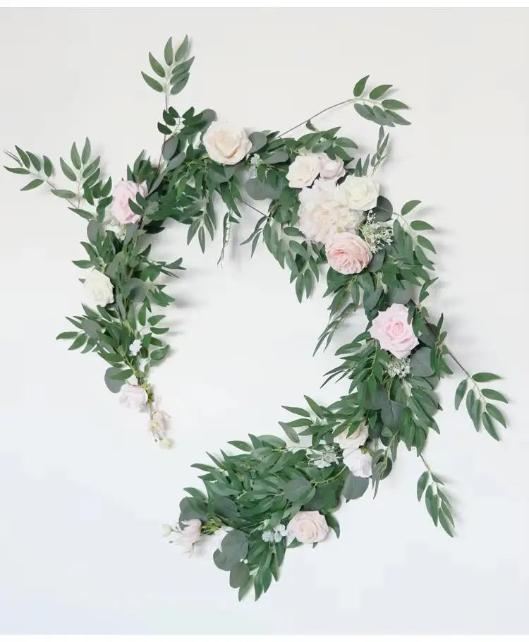 Long Eucalyptus Garland Wedding Table Centerpiece