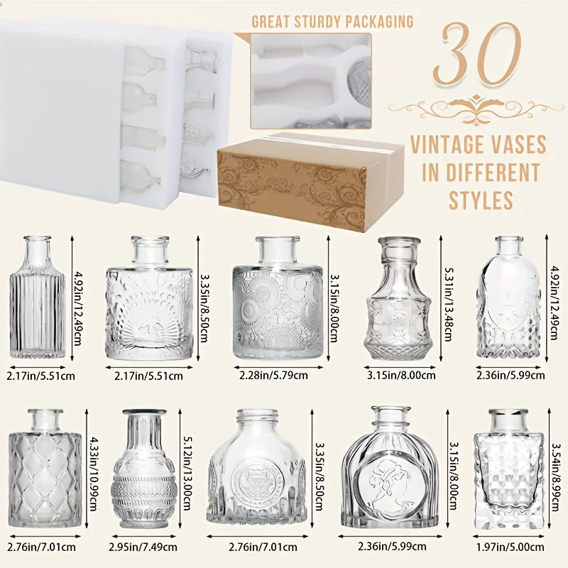 Modern Mini Glass Vase Home Table Decoration