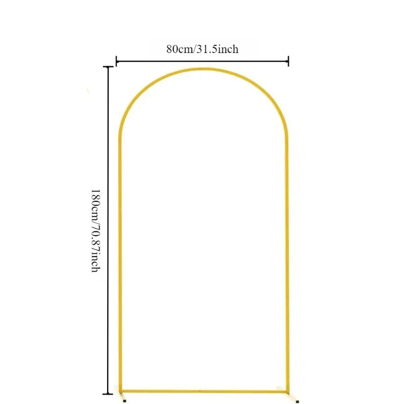 Gold Wedding Arch Stand Event Backdrop Frame