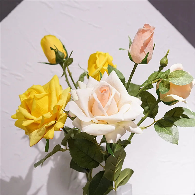Real Touch Artificial Rose Stem