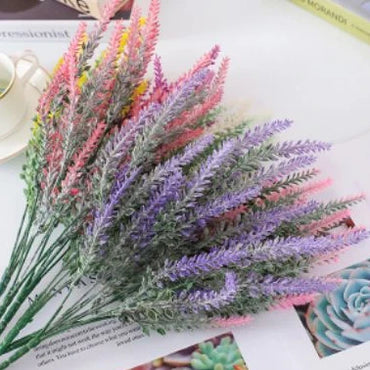 [1 bouquet] Lavender (Lavandula) Artificial Flowers - 5 Branches - Wed