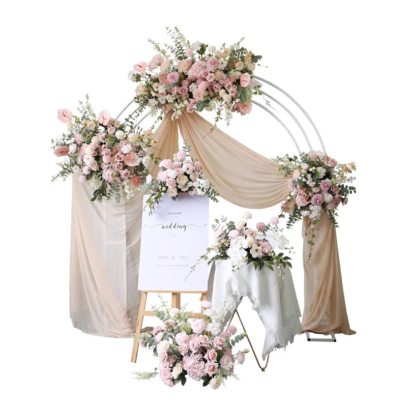 Vintage Pink Floral Arrangement for Wedding and Home Décor