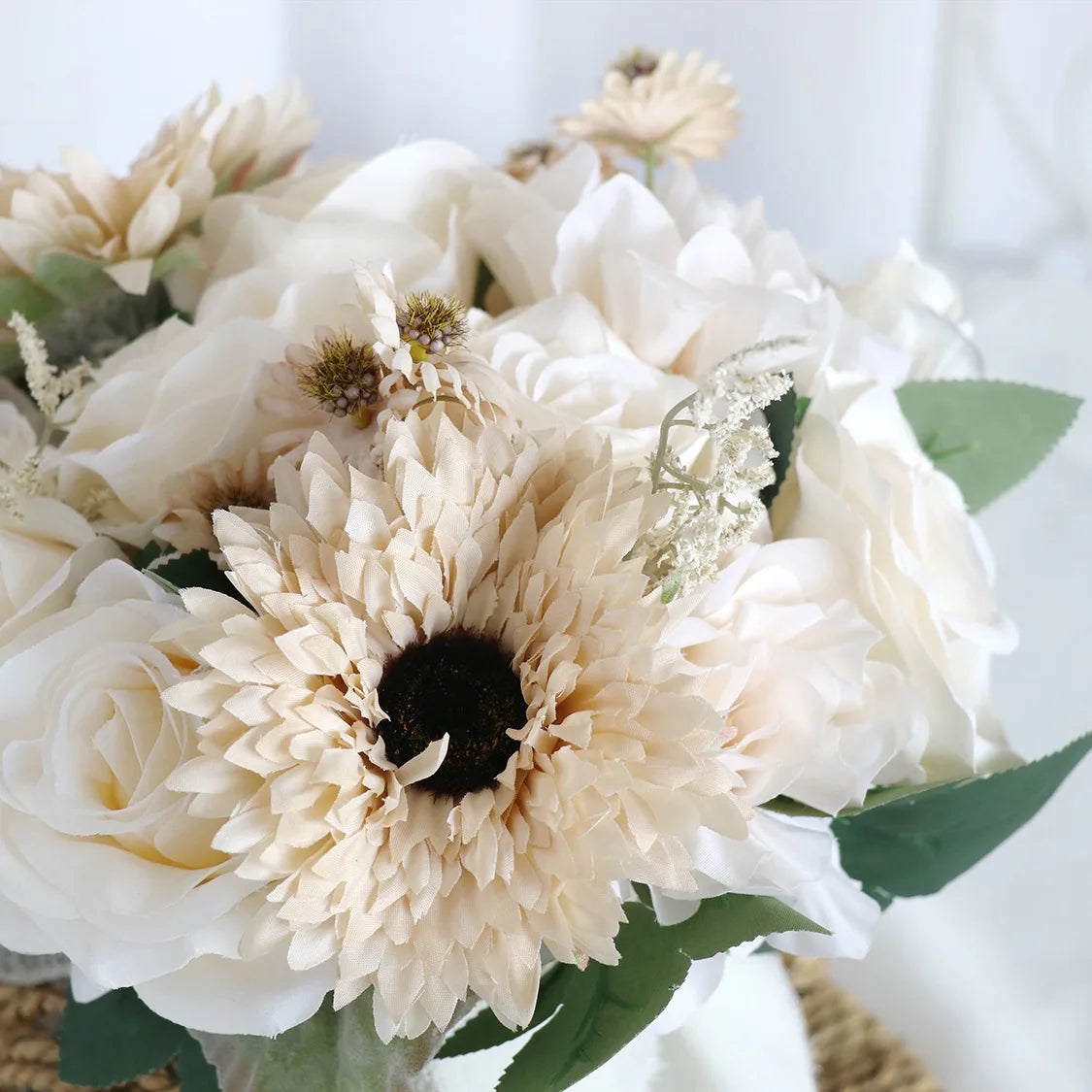 Champagne Cascading Bridal Bouquet