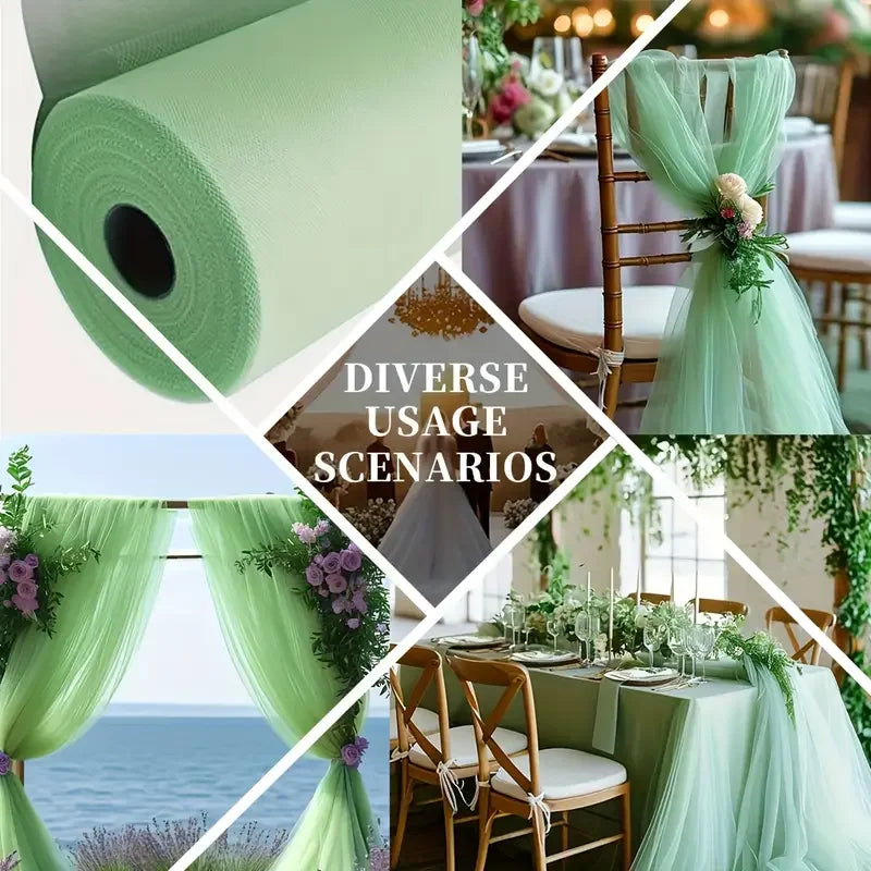Soft Mesh Tulle Fabric for Event Decoration