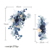 Large 2Pcs Artificial Flower Swag Floral Swag Garland Wedding Arch Flowers Kit for Sign Rustic Artificial Floral Swag Arch Decor