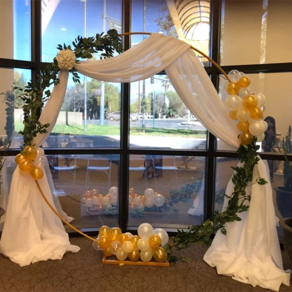 Wedding Iron Ring Arch Backdrop Decoration Stand