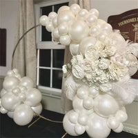 50/100Pcs Pearl White Balloons for Wedding 5/10/12inch Pearlized White Latex Ballon Engagement Wedding Decor