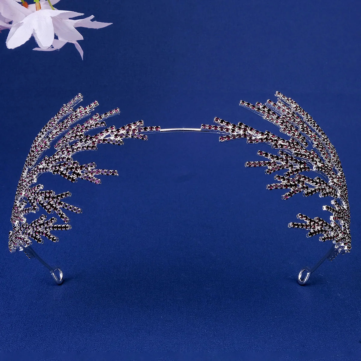 Silver Crystal Bridal Crown