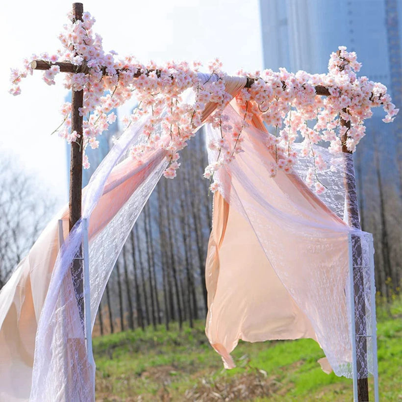 Silk Sakura Blossom Garland Wall Decor Vine