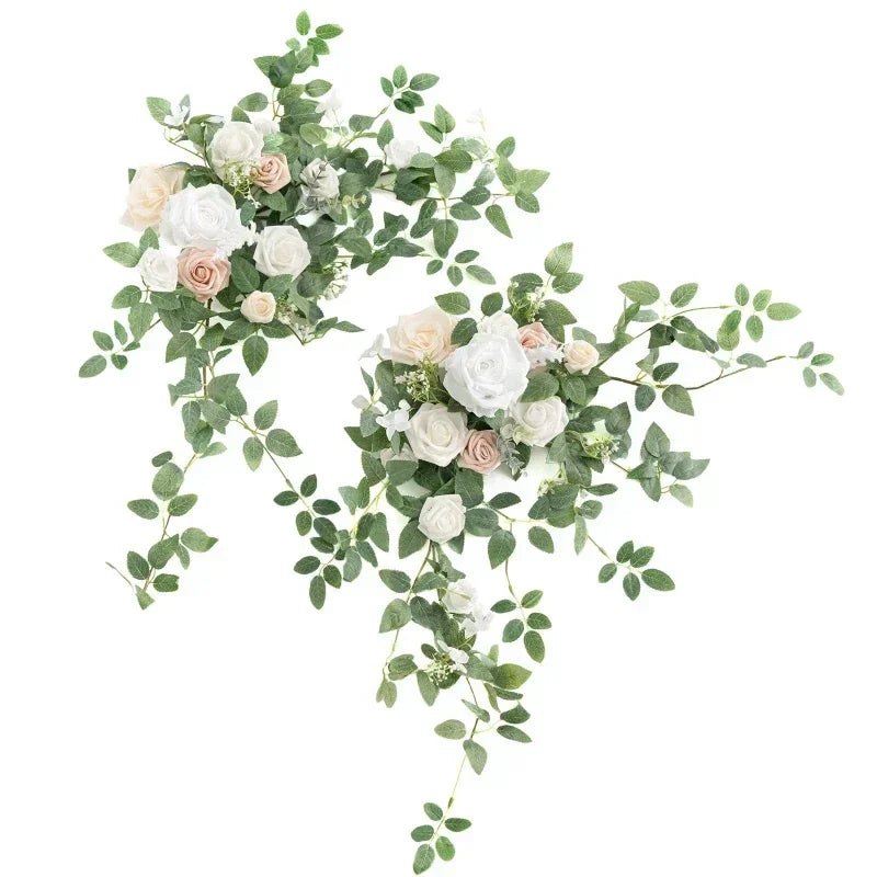 Elegant Rose Flower Decor Wedding Table Accent