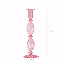 Pink Wedding Table Centerpieces Candle Holder Wedding Decoration Flower Vase Home Decoration Accessories Vases Room Decor