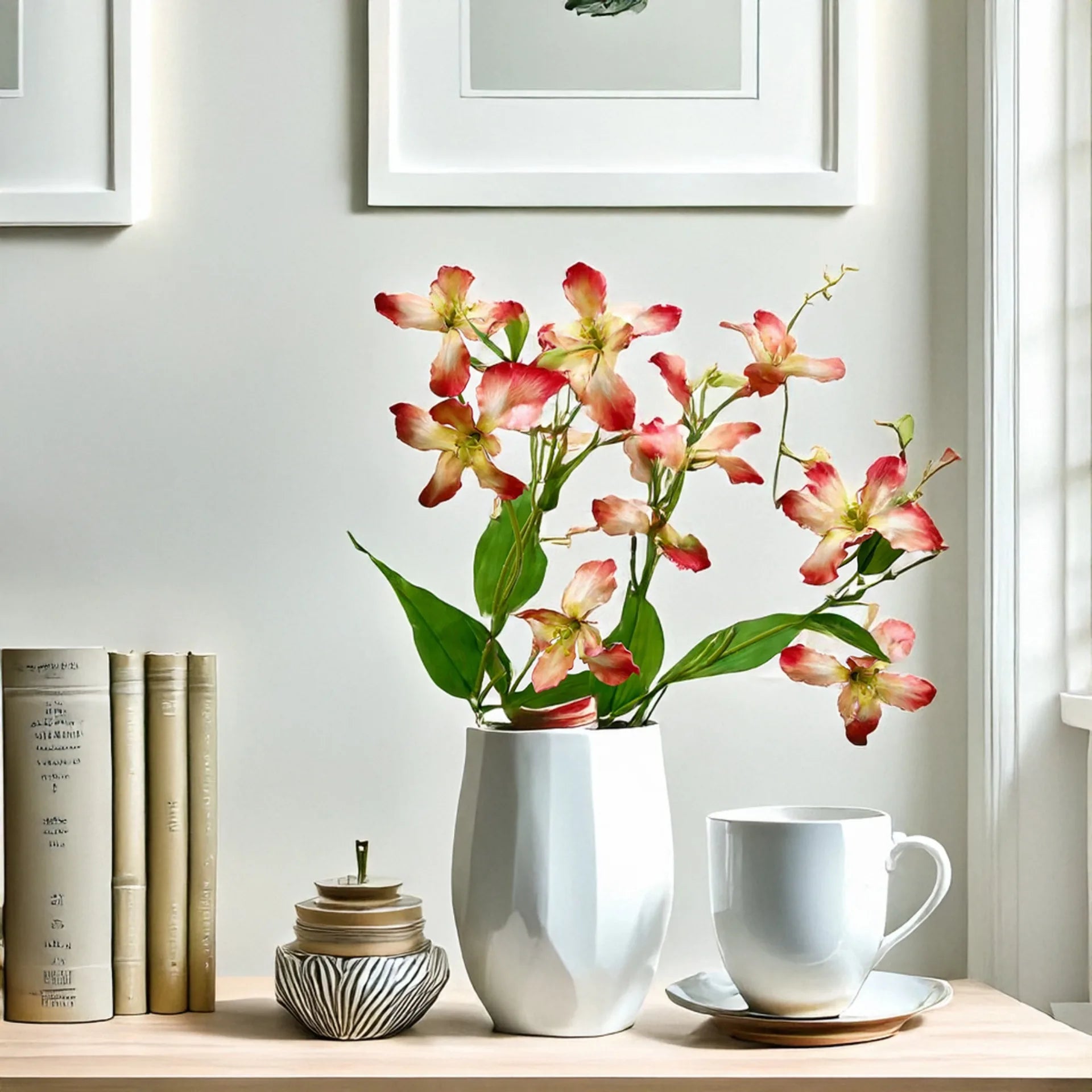 Elegant Iris Floral Display Stem