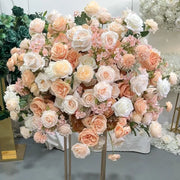 Champagne Floral Ball Wedding Centerpiece Decor