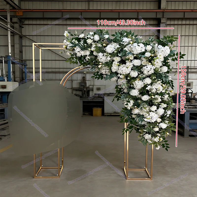 Forest Style Triangle Flower Row Wedding Decoration