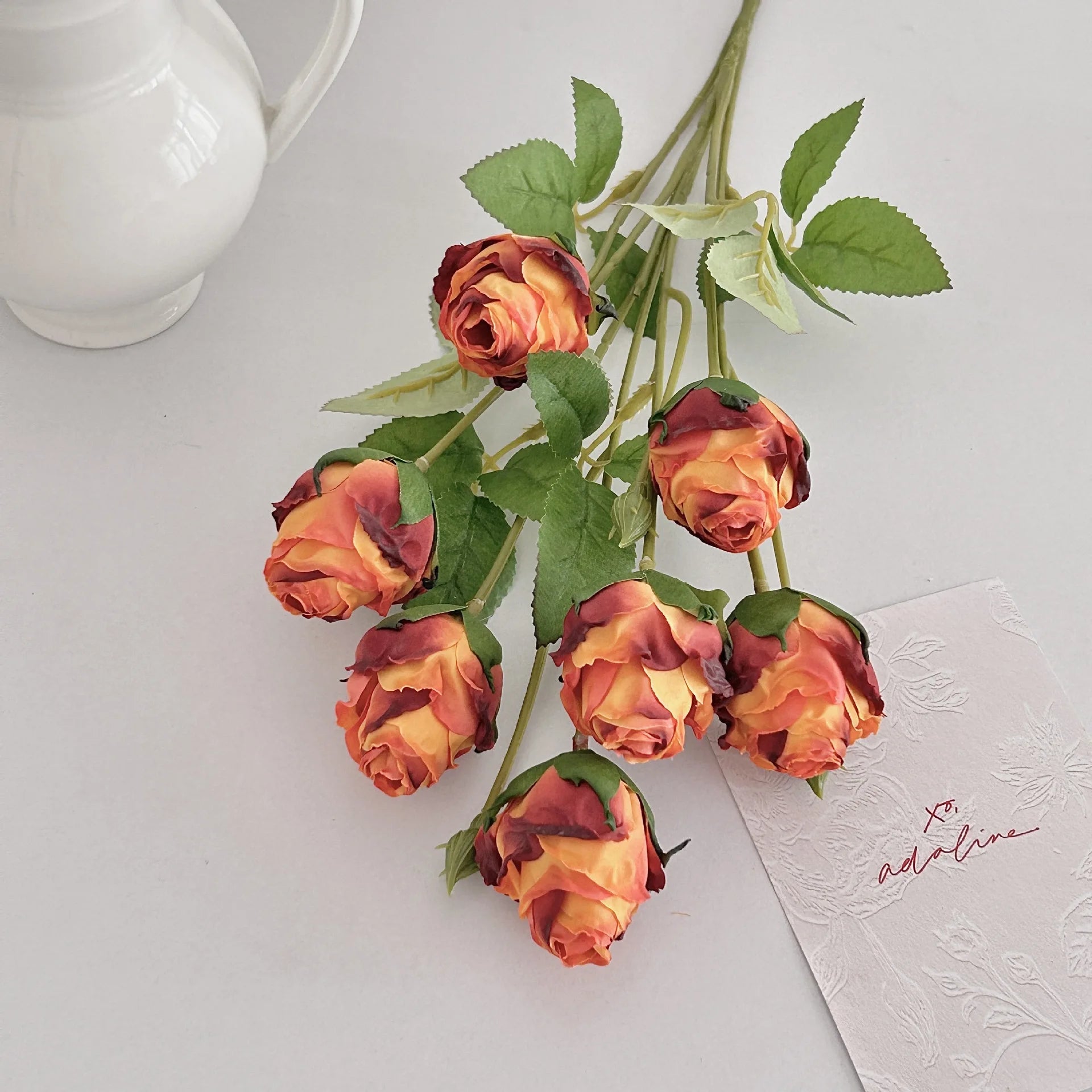 Vintage Silk Rose Wedding Bouquet