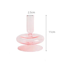 Pink Wedding Table Centerpieces Candle Holder Wedding Decoration Flower Vase Home Decoration Accessories Vases Room Decor