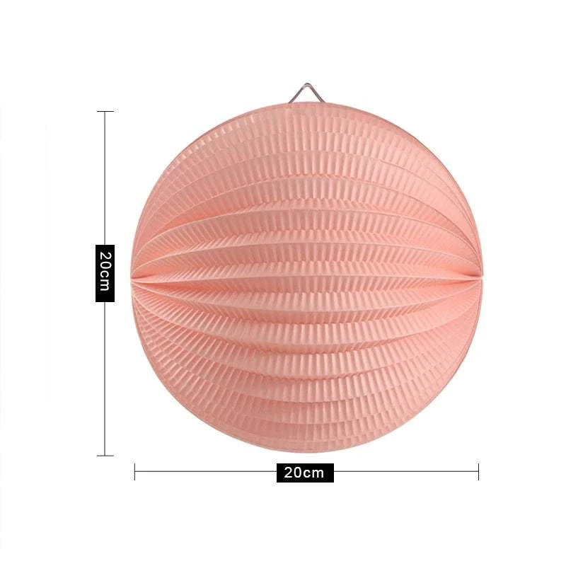 20cm Paper Lanterns Watermelon Lantern Pleated Wedding Party Birthday 