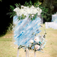 Artificial Wedding Arch Flowers Wedding Flower Garlands Silk Rose Flower Swag Floral For Wedding Arch Table Door Wall Decoration
