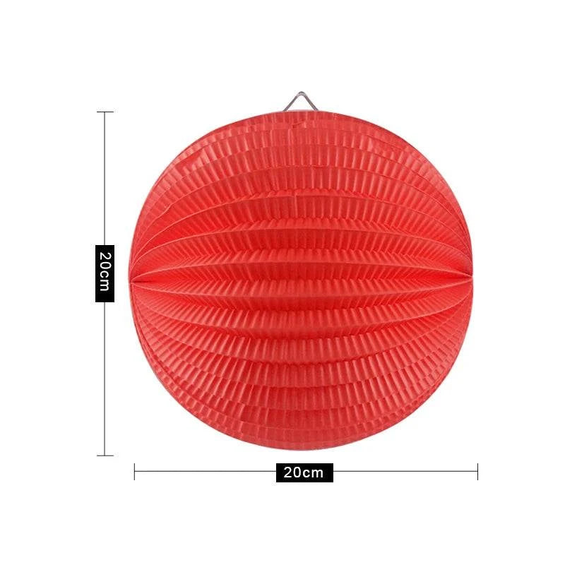 20cm Paper Lanterns Watermelon Lantern Pleated Wedding Party Birthday 