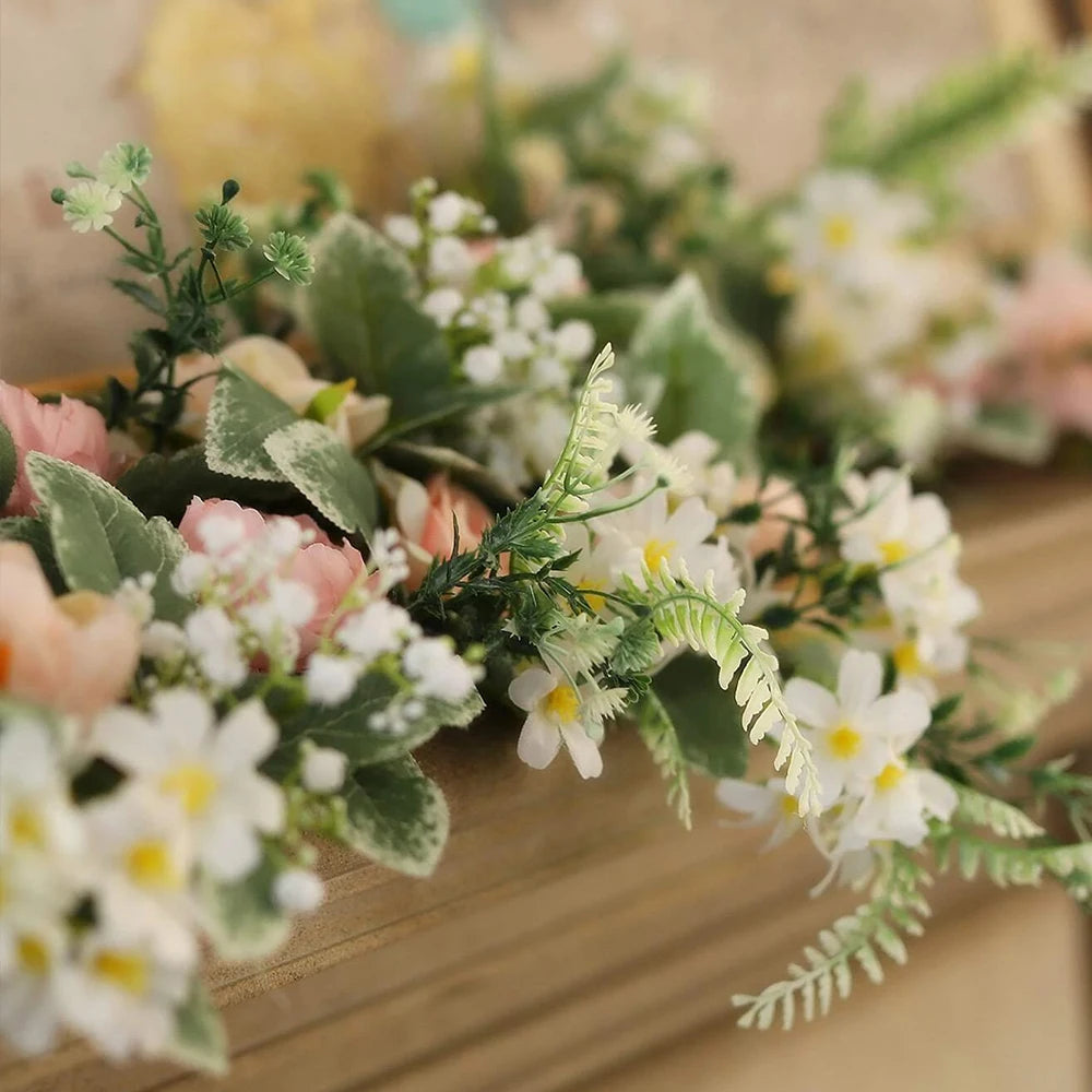 Pastel Floral Garland Arrangement