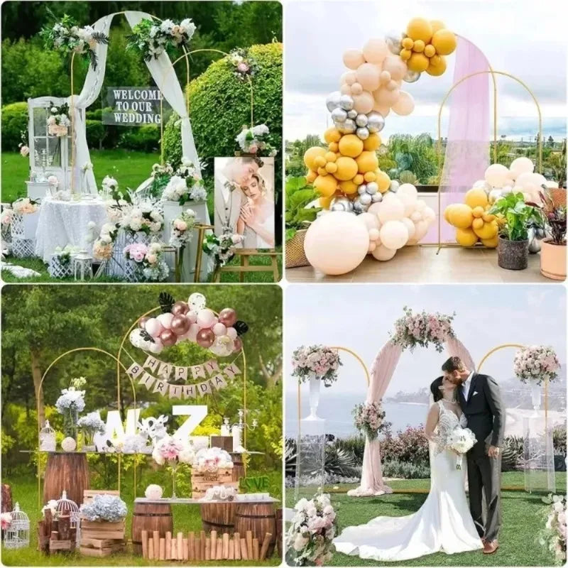 Gold Wedding Arch Stand Event Backdrop Frame