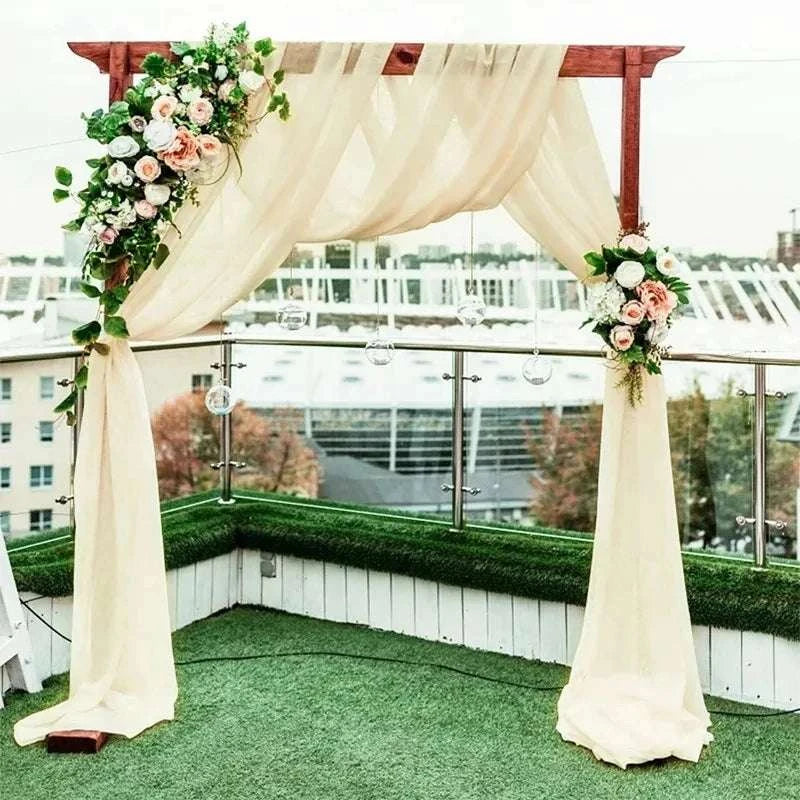 Wedding Arch Drape Chiffon Fabric Draping Curtain Drapery Wedding Stag